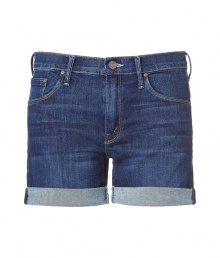 Stylish shorts in cotton - nice washed dark blue, a dream of a wash - short, slim shape thats rolled-up - fits sexy, thanks to the stretch content, but pretty comfortable and flexible - a summer basic for hot days, goes with anything - nice with long shirts, blouses - locations to wear: vacations, beach, ice cream parlor - inside leg length: 10 cm (3.9) - leg width: 25 cm (9.8) (measured in size 27 6) Stylish shorts in cotton - nice washed dark blue, a dream of a wash - short, slim shape thats rolled-up - fits sexy, thanks to the stretch content, but pretty comfortable and flexible - a summer basic for hot days, goes with anything - nice with long shirts, blouses - locations to wear: vacations, beach, ice cream parlor - inside leg length: 10 cm (3.9) - leg width: 25 cm (9.8) (measured in size 27 6)