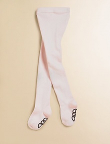 Stretchy knit cotton tights are extra thick and opaque to keep little legs cozy and warm.Elastic waistbandRubber logo feet for extra traction80% cotton/17% nylon/3% spandexMachine washImported Stretchy knit cotton tights are extra thick and opaque to keep little legs cozy and warm.Elastic waistbandRubber logo feet for extra traction80% cotton/17% nylon/3% spandexMachine washImported