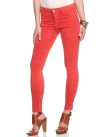 Allover python print adds a fierce flair to these red hot Else Jeans skinny jeans -- a summer must-have! Allover python print adds a fierce flair to these red hot Else Jeans skinny jeans -- a summer must-have!