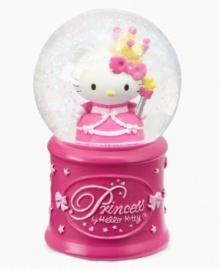 Hello Kitty and her wand and crown will add a touch of magic to anyone's life with this sweet snow globe from FAB. (Clearance) Hello Kitty and her wand and crown will add a touch of magic to anyone's life with this sweet snow globe from FAB. (Clearance)