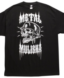 An edgy graphic gives this Metal Mulisha tee the right punch of rebel-rebel style. An edgy graphic gives this Metal Mulisha tee the right punch of rebel-rebel style.