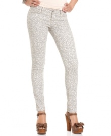 Leopard-print skinnies from Celebrity Pink Jeans equal serious style at play! For a look that makes the boldest statement of all, pair the denim with your favorite platforms. Leopard-print skinnies from Celebrity Pink Jeans equal serious style at play! For a look that makes the boldest statement of all, pair the denim with your favorite platforms.