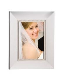 Picture perfect. With a combination of polished silver plate and pretty pearl inlay, the Jubilee picture frame from Lenox showcases special moments with resplendent grace. Qualifies for Rebate Picture perfect. With a combination of polished silver plate and pretty pearl inlay, the Jubilee picture frame from Lenox showcases special moments with resplendent grace. Qualifies for Rebate