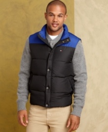 Stay warm. Look cool. This down puffer from Tommy Hilfiger will be your favorite fall layer.