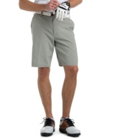 Dry good. These performance shorts from Izod have moisture-wicking properties for optimal comfort. Dry good. These performance shorts from Izod have moisture-wicking properties for optimal comfort.