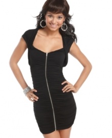 Add urban cool to your style philosophy with this zipped and a fitted dress from Tempted! Add urban cool to your style philosophy with this zipped and a fitted dress from Tempted!