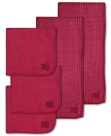 Wash your kitchen in color with a set of vibrant dish cloths and towels that wakes your space up to clean! Extremely durable, soft and versatile, each towel or cloth is highly absorbent and quick drying for an incredible ease in prep and cleanup. Wash your kitchen in color with a set of vibrant dish cloths and towels that wakes your space up to clean! Extremely durable, soft and versatile, each towel or cloth is highly absorbent and quick drying for an incredible ease in prep and cleanup.