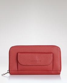Enduring French style proves practical with this leather wallet from Longchamp. Slip it in your purse to keep your cash (and card) collection très organized. Enduring French style proves practical with this leather wallet from Longchamp. Slip it in your purse to keep your cash (and card) collection très organized.