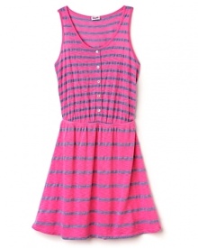 Splendid Girls' Chambray Mixed Stripe Dress - Sizes 7-14 Splendid Girls' Chambray Mixed Stripe Dress - Sizes 7-14