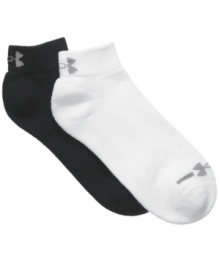 Get the support you need to keep your workout at the highest intensity with these low-cut athletic socks from Under Armour. Get the support you need to keep your workout at the highest intensity with these low-cut athletic socks from Under Armour.