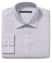 Box out your nine-to-five wardrobe with this streamlined check shirt from Sean John. Box out your nine-to-five wardrobe with this streamlined check shirt from Sean John.