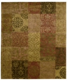A careful arrangement of traditional patternwork creates a rich and inviting update in the Rajah area rug from Nourison. Crafted in India of sumptuous New Zealand wool pile for incredible color-recognition, design clarity and a luxuriously soft feel. A careful arrangement of traditional patternwork creates a rich and inviting update in the Rajah area rug from Nourison. Crafted in India of sumptuous New Zealand wool pile for incredible color-recognition, design clarity and a luxuriously soft feel.
