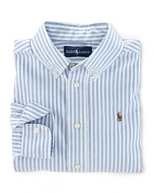 A classic Bengal Stripe Blake Oxford shirt is perfect for mixing and matching with a favorite pant. A classic Bengal Stripe Blake Oxford shirt is perfect for mixing and matching with a favorite pant.