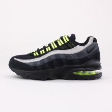 The Nike Air Max 95 Shoe features a fluid, distinctive design inspired by the human body. The midsole represents the spine, the graduated panels on the upper are the muscles, the lace loops are the shoe's ribs, and mesh serves as the shoe's skin.