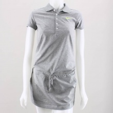This women's collared polo dress with an adjustable tie waist can be used for a casual night out, or a routine game on the tennis court. 100% Cotton. Machine wash. Imported.